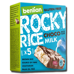Benlian Rocky Rice Milk Chocolate Rice Bar 90g Benlian Rocky Rice Milk Chocolate Rice Bar 90g
