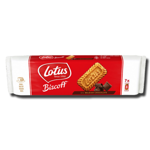Lotus Biscoff Caramelised Biscuits with Belgian Chocolate 7' 154g Lotus Biscoff Caramelised Biscuits with Belgian Chocolate 7' 154g