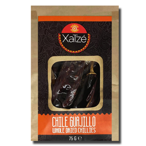 Xatzé Whole Dried Guajillo Chillies 75g Xatzé Whole Dried Guajillo Chillies 75g