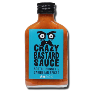 Crazy Bastard Hot Sauce Scotch Bonnet & Caribbean Spices Heat 4 100ml