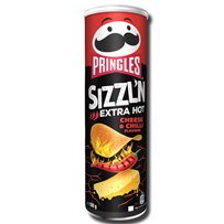 Pringles Sizzl'n Cheese & Chili Extra Hot 180g