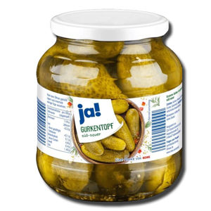 Ja! Cucumber Pickle Whole Sour 970g