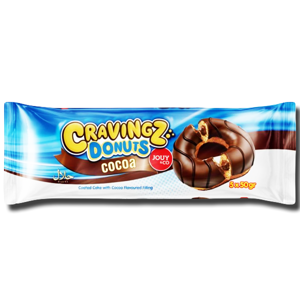 Jouy & Co Cravingz Donuts Coated Cocoa With Filling 5 units 200g Jouy & Co Cravingz Donuts Coated Cocoa With Filling 5 units 200g