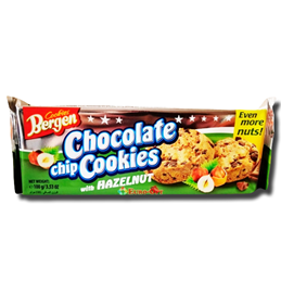 Bergen Cookies Chocolate Chip Hazelnut 100g