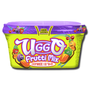 Uggo Candy Sugar Frutti Mix Plastic Box 200g Uggo Candy Sugar Frutti Mix Plastic Box 200g