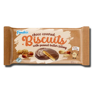 Fundiez Biscuits Chocolate Covered Peanut Butter Filling 110g