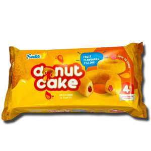 Fundiez Donut Cake Fruit Filling 4 Units 180g Fundiez Donut Cake Fruit Filling 4 Units 180g