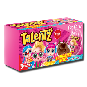 Jouy & Co Talentz Surprise Egg Hazelnut cream for Girls 3 Pack 45g Jouy & Co Talentz Surprise Egg Hazelnut cream for Girls 3 Pack 45g
