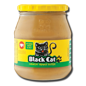 Black Cat Peanut Butter Crunchy No Added Sugar or Salt 400g Black Cat Peanut Butter Crunchy No Added Sugar or Salt 400g