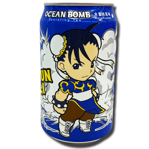 Ocean Bomb Street Fighter Chun Li Peach Sparkling Water 330ml Ocean Bomb Street Fighter Chun Li Peach Sparkling Water 330ml