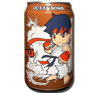 Ocean Bomb Street Fighter Ryu Apple Sparkling Water 330ml