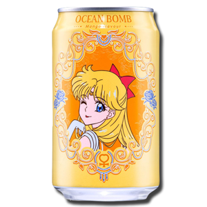 Ocean Bomb Sailor Moon Minako Mango Sparkling Water 330ml Ocean Bomb Sailor Moon Minako Mango Sparkling Water 330ml