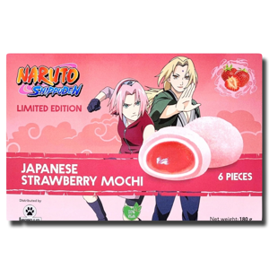 Naruto Shippuden Japanese Strawberry Mochi 180g Naruto Shippuden Japanese Strawberry Mochi 180g