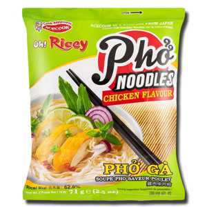Acecook Oh! Ricey Pho Noodles Chicken Flavour 71g Acecook Oh! Ricey Pho Noodles Chicken Flavour 71g