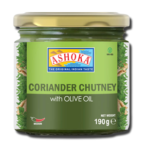 Ashoka Coriander Chutney With Olive Oil 190g