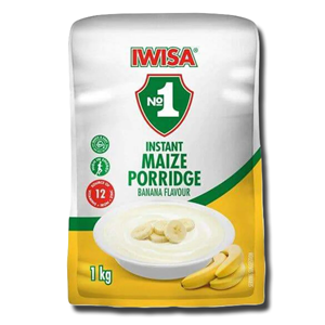 Iwisa Instant Maize Porridge Banana Flavour 1Kg