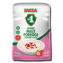 Iwisa Instant Maize Porridge Strawberry 1Kg