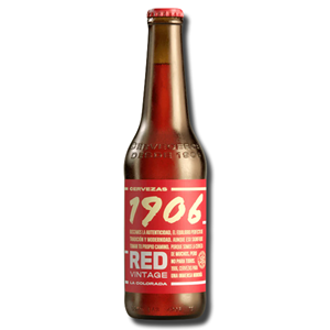 1906 Red Vontage La Colorada Spanish Beer Bottle 330ml