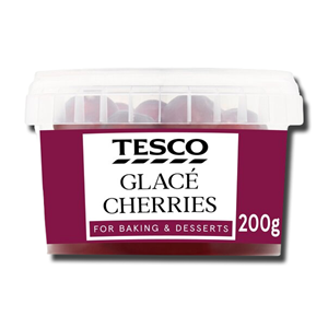 Tesco Glace Cherries 100g