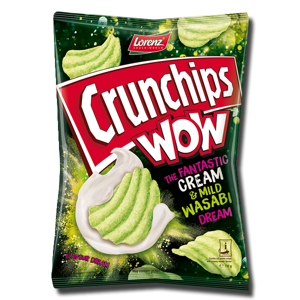 Lorenz Crunchips WOW Cream & Mild Wasabi 110g