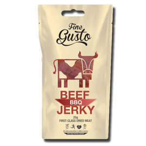 Fine Gusto Beef Jerky Barbecue 25g Fine Gusto Beef Jerky Barbecue 25g