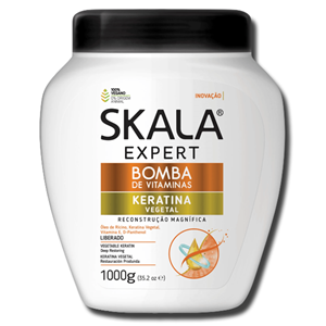 Skala Creme Capilar Condicionador Keratina Vegetal 1000g