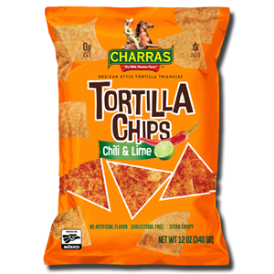 Charras Chili & Lime Tortilla Chips 340g