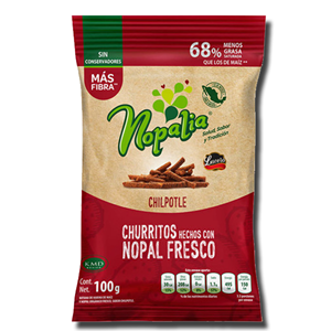 Nopalia Churritos Nopal Chipotle 80g