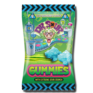 Dr. Sour Gummies Blue Rasberry 200g Dr. Sour Gummies Blue Rasberry 200g