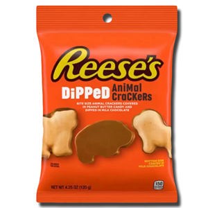 Reese's Peanut Butter Chocolate Dipped Animal Crackers 120g