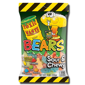 Toxic Waste Bears Sour & Chewy Jellies 142g