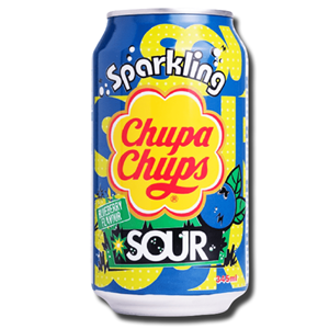 Chupa Chups Sour Blueberry Sparkling 345ml