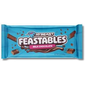 MrBeast Feastables Chocolate Bar Milk Chocolate 60g MrBeast Feastables Chocolate Bar Milk Chocolate 60g