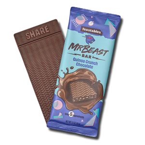 Mr. Beast Festables Chocolate Bar Quinoa Crunch 60g Mr. Beast Festables Chocolate Bar Quinoa Crunch 60g