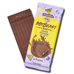 Mr. Beast Festables Chocolate Bar Almond Chunks 60g Mr. Beast Festables Chocolate Bar Almond Chunks 60g