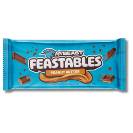 MrBeast Feastables Milk Chocolate Peanut Butter Bar - New Edition 60g