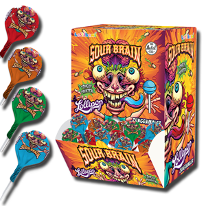 Sour Brain Lollipop Candy 16g Sour Brain Lollipop Candy 16g