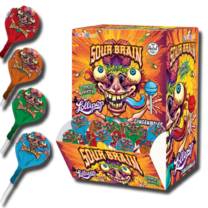 Sour Brain Lollipop Candy 16g