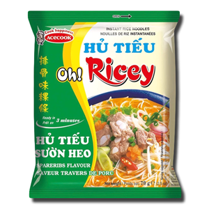 Acecook Oh! Instant Rice Noodles Spareribs Ricey Hu Tieu 70g