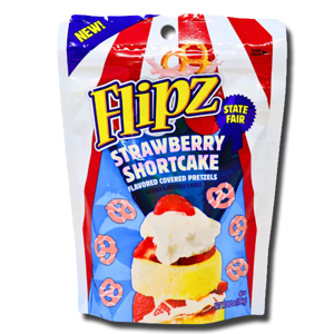 Flipz Covered Pretzels Strawberry shortcake 184g Flipz Covered Pretzels Strawberry shortcake 184g