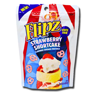 Flipz Covered Pretzels Strawberry shortcake 184g