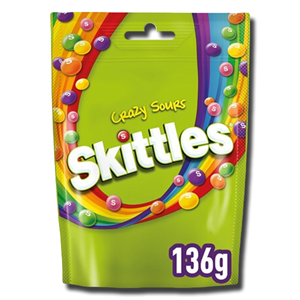Skittles Crazy Sours Bag 136g