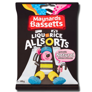 Maynards Bassetts Liquorice Allsorts 190g Maynards Bassetts Liquorice Allsorts 190g