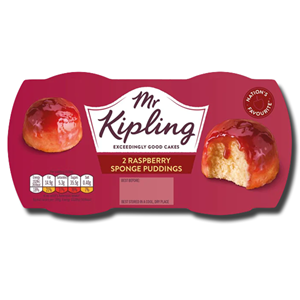 Mr. Kipling Rasberry Sponge Pudding Desserts 2x95g