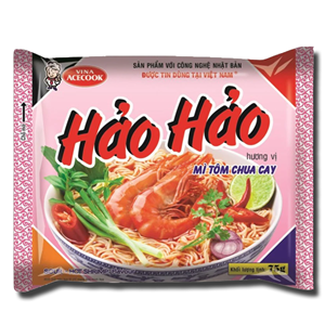 Acecook Hao Hao Instant Noodle Hot Sour Shrimp 77g