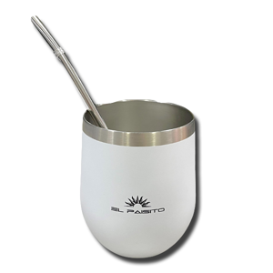 El Paisito Cuia Calabaza Tapa e Bombilla Mate Stainless steel 350g El Paisito Cuia Calabaza Tapa e Bombilla Mate Stainless steel 350g
