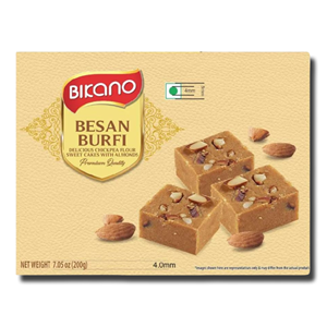 Bikano Besan Burfi Chickpea Flour Sweet Cakes With Almonds 400g