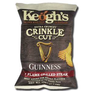 Keogh's Guinness Flamed Grilled Steak Crisps 50g