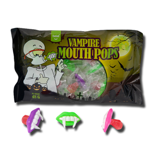 Funlab Halloween Vampire Mouth Pops 48g Funlab Halloween Vampire Mouth Pops 48g