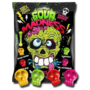 Sour Madness Take The Challenge Skull Shock Extreme Sour 60g Sour Madness Take The Challenge Skull Shock Extreme Sour 60g